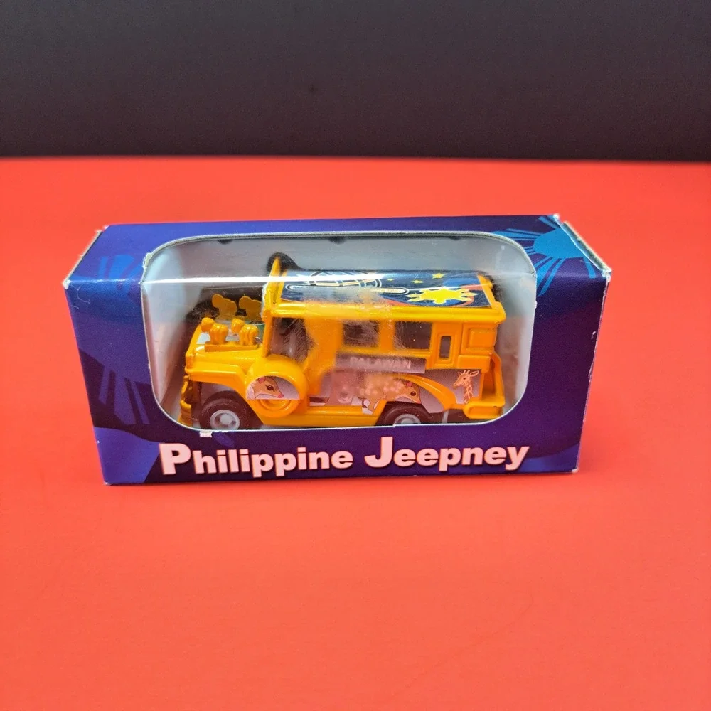 PhilSouvenirs Philippine Jeepney Toy Unisex OS Yellow New Die-Cast Pull Back
